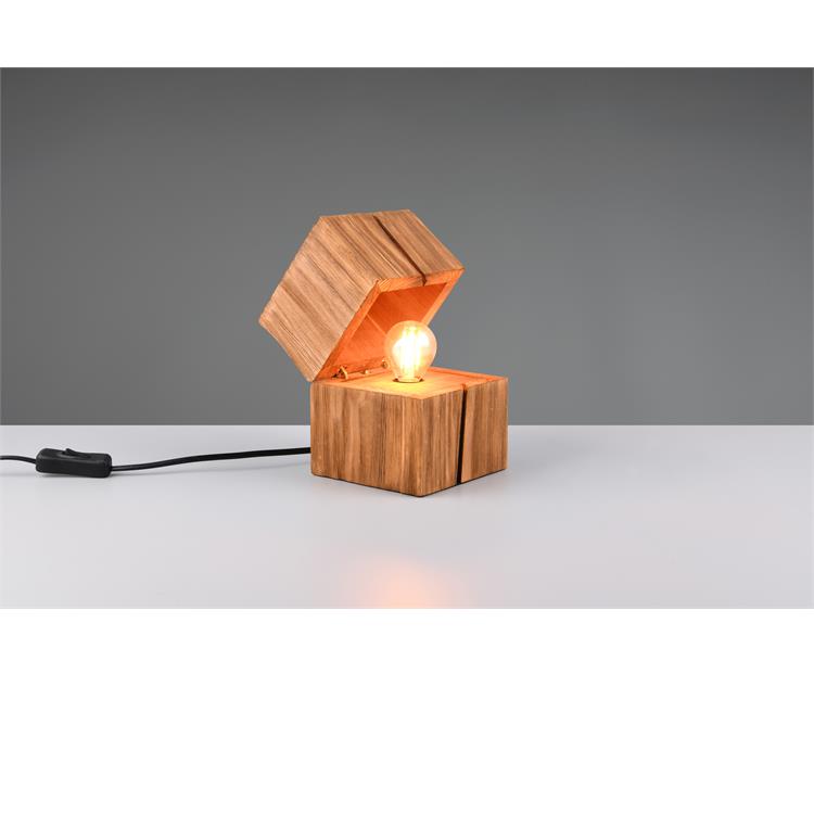LAMPADA DA TAVOLO LED - LAMPADA IN LEGNO - 2W - 2700K - TREASURE