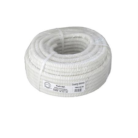 tubo scarico condensa condizionatore spiralato in pvc diametro20 mm 30 mt bianco