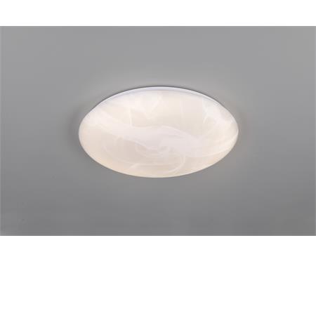 plafoniera led rotonda effetto alabastro 24w 3200 lumen diametro 38 cm umbria