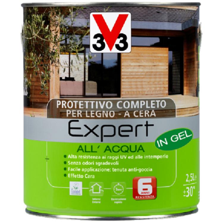 V33 PROTETTIVO COMPLETO PER LEGNO EXPERT ALL'ACQUA 0.75LT NOCE ANTICO