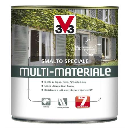 v33 smalto a solvente multi materiale mezzo litro nero