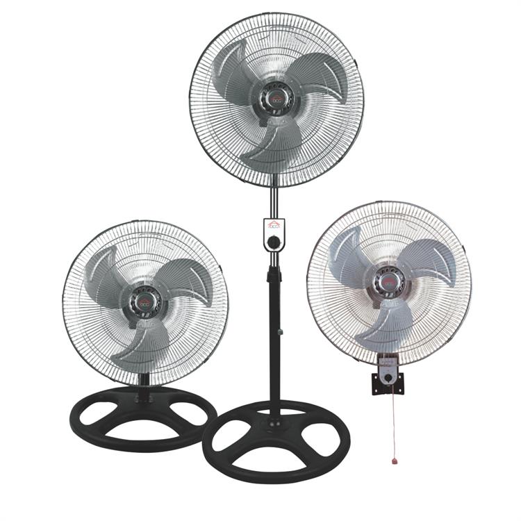 VENTILATORE A PIANTANA DA TAVOLO DA MURO 3 IN 1 DCG VE1695