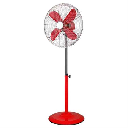 ventilatore piantana rosso alto 170cm velocita regolabile