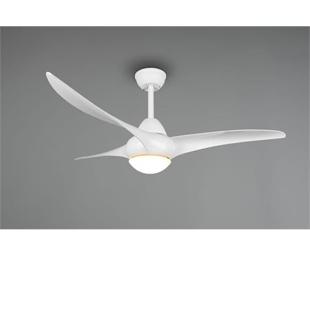 ventilatore soffitto alesund plafoniera led bianco opaco
