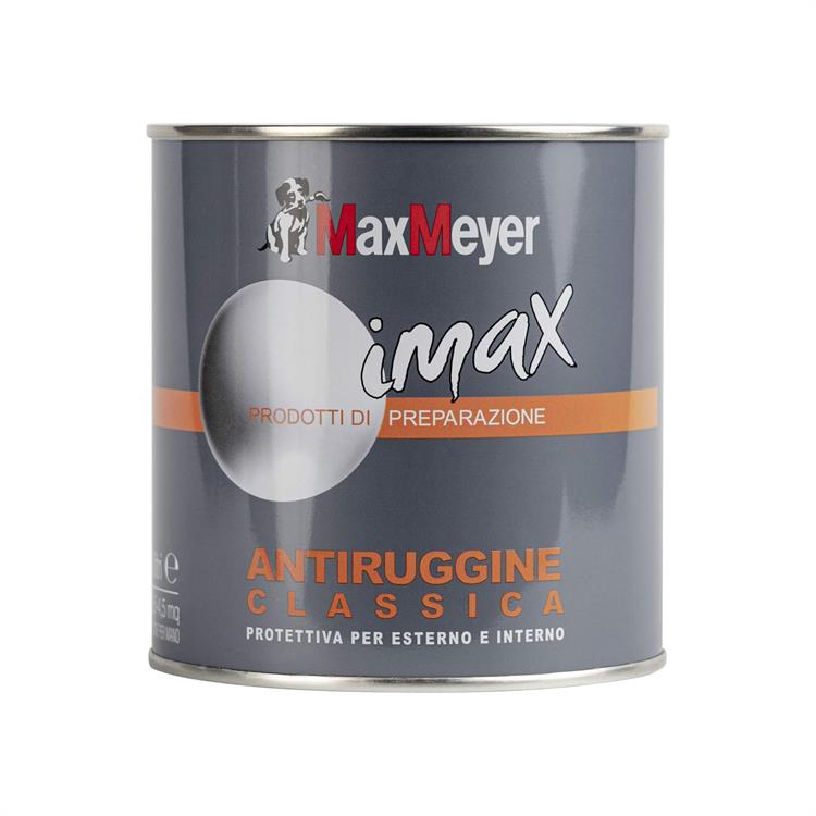VERNICE ANTIRUGGINE CLASSICA PER FERRO E GHISA - ARANCIONE - MAXMEYER - 0,5 LT
