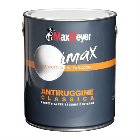 vernice antiruggine classico per ferro e ghisa rosso ossido 2 5 lt maxmeyer