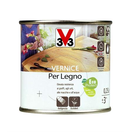 vernice per legno v33 250ml incolore brillante