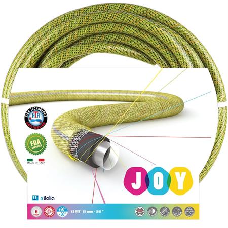 tubo per irrigazione giardino joy yellow 25mt diametro 12 5mm