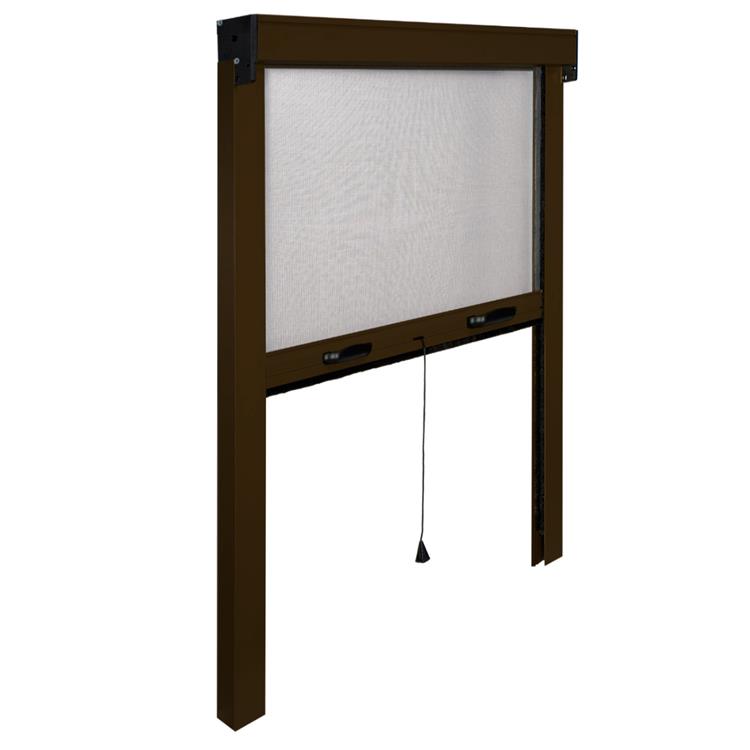 ZANZARIERA AVVOLGIBILE VERTICALE IRS SOTTILE 100X160CM MARRONE