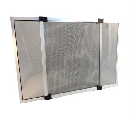 zanzariera estensibile per finestra irs telesio 90x70 cm grigia